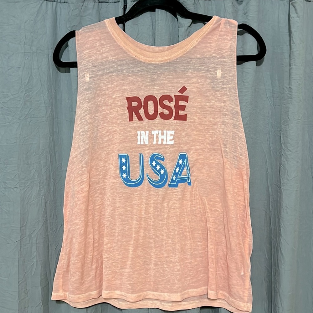 Miken Flow Rose’ in the USA workout muscle tee L